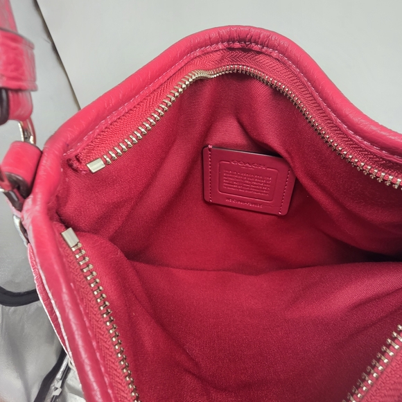 Coach Burgundy Leather Messenger Bag  F28035 - Picture 10 of 10